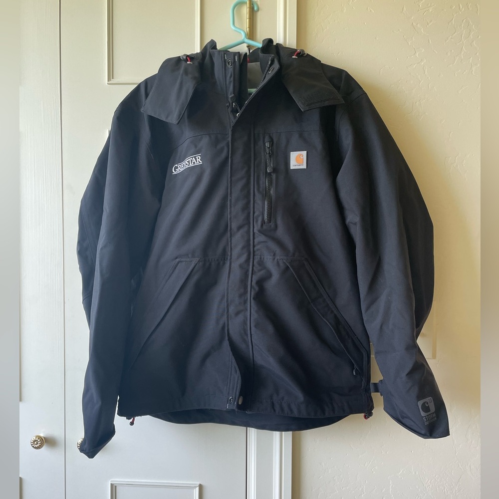 NWOT Corporate Greystar Carhartt Men's Shoreline Waterproof Jacket size Medium - Picture 6 of 11